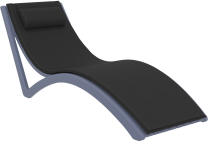 Siesta Slim Sunlounger with Cushion & Pillow