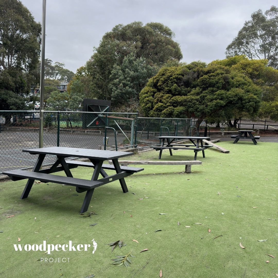 Commercial picnic tables for outdoor bars
