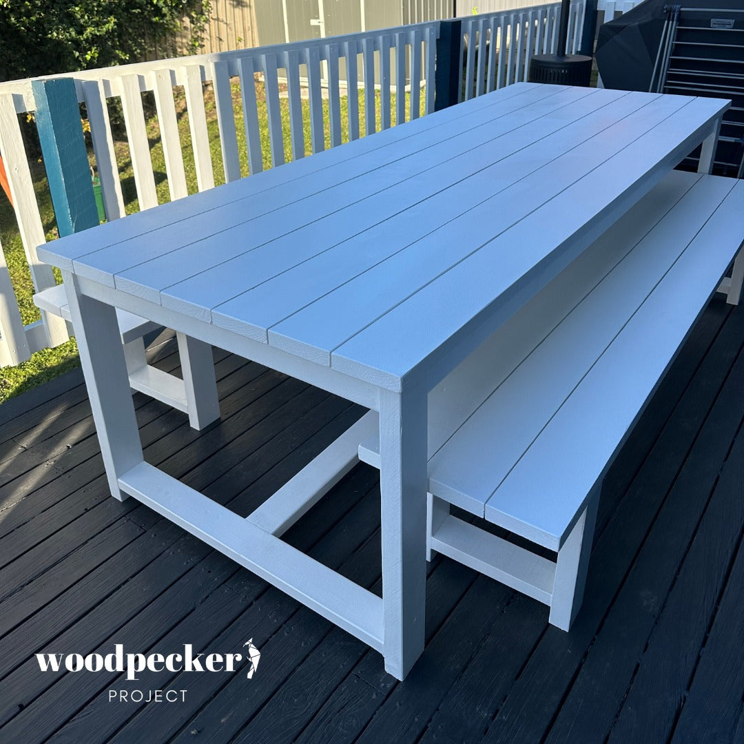 Turn your outdoor space into a haven of relaxation with this Solid Outdoor Table Set, built for enduring quality.