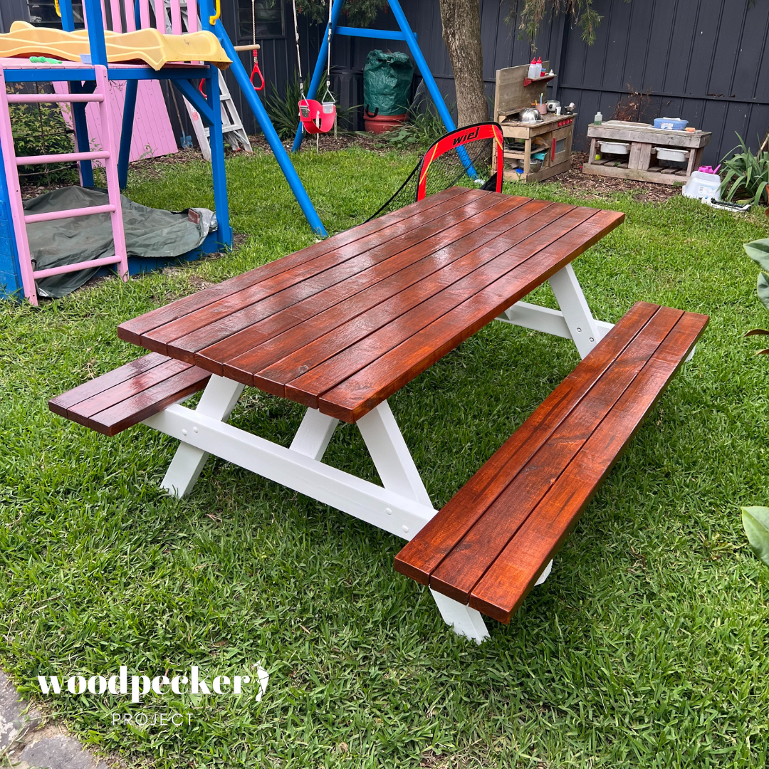 Small picnic tables for intimate settings