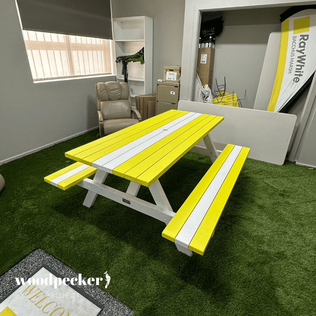 Standard Picnic Tables Woodpecker Project