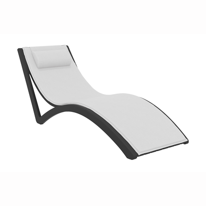 Siesta Slim Sunlounger with Cushion & Pillow