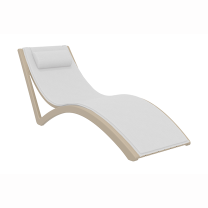 Siesta Slim Sunlounger with Cushion & Pillow