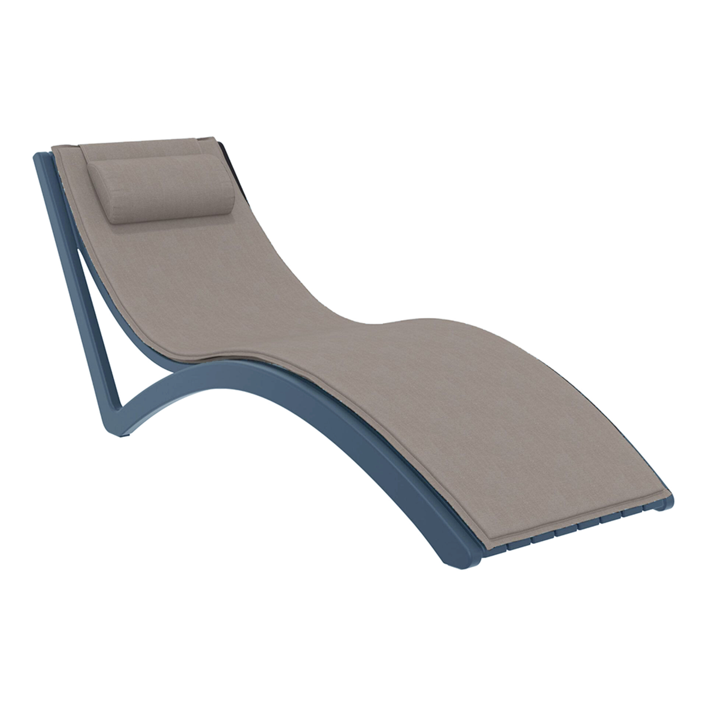 Siesta Slim Sunlounger with Cushion & Pillow