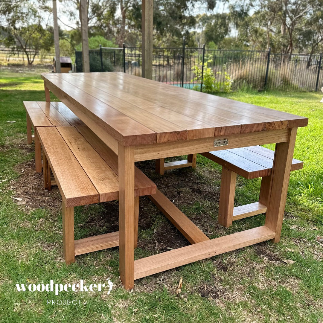Outdoor Table Diy Bench For Dining Table Project Diy Outdoor
