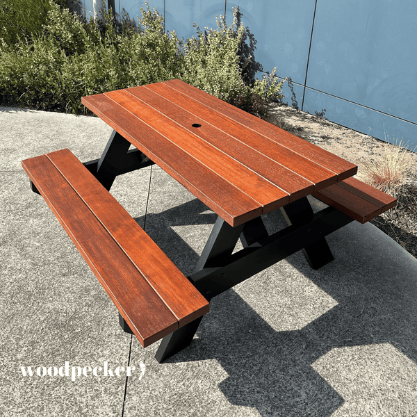 Merbau Hardwood Picnic Table – Woodpecker Project