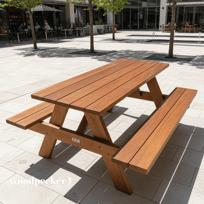 Mixed Reds Hardwood Picnic Table