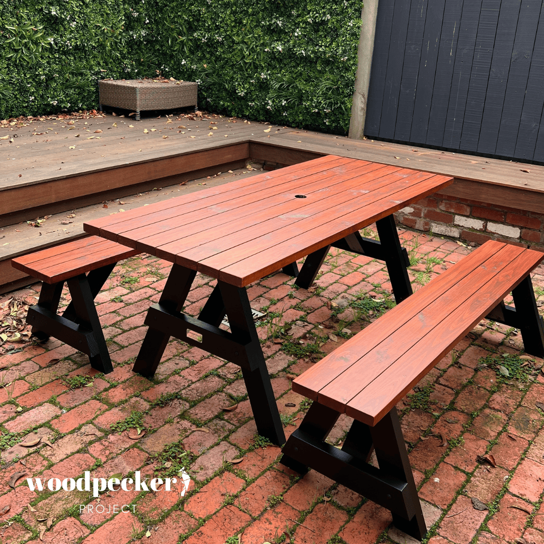 Separated Picnic Table Set