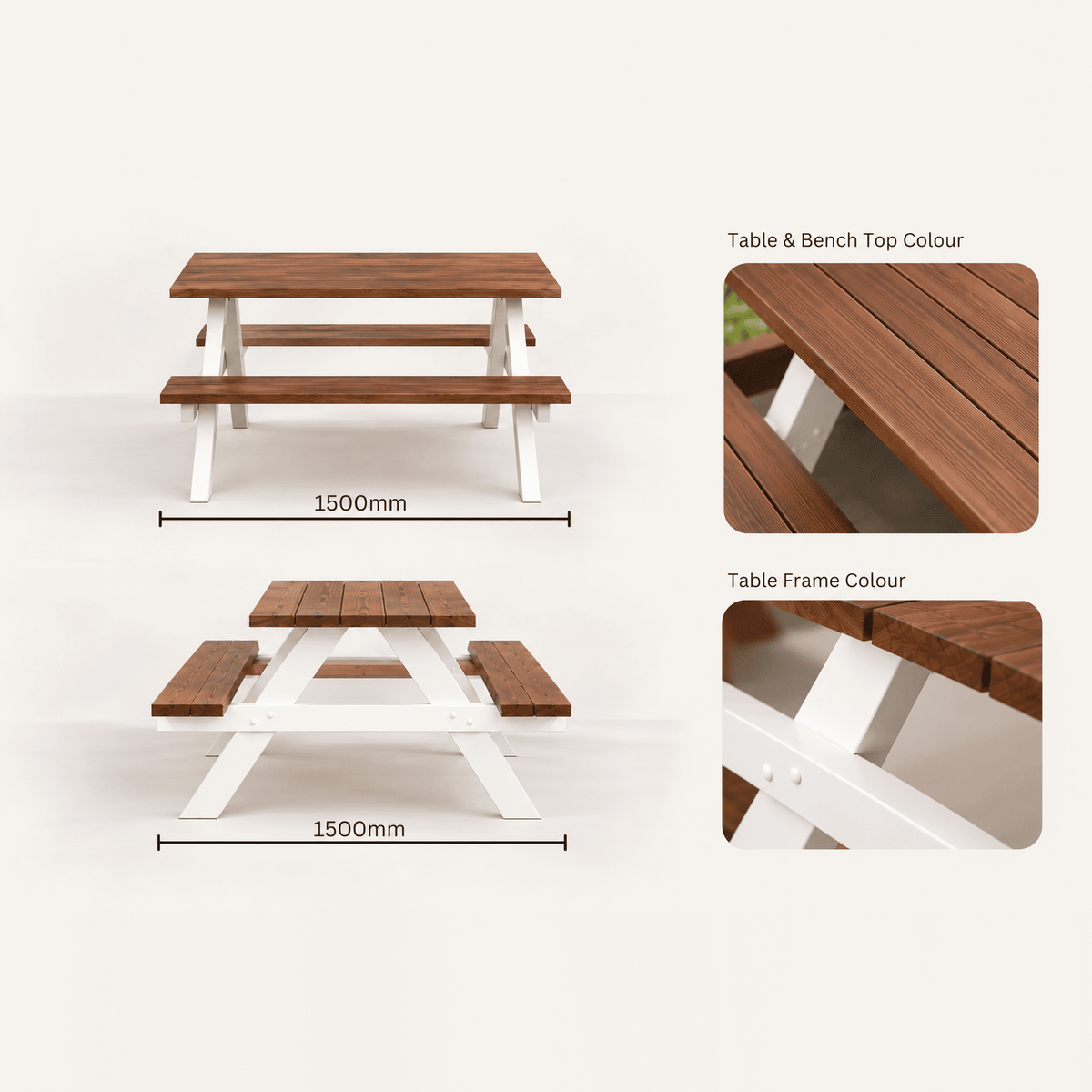 Solid Picnic Tables