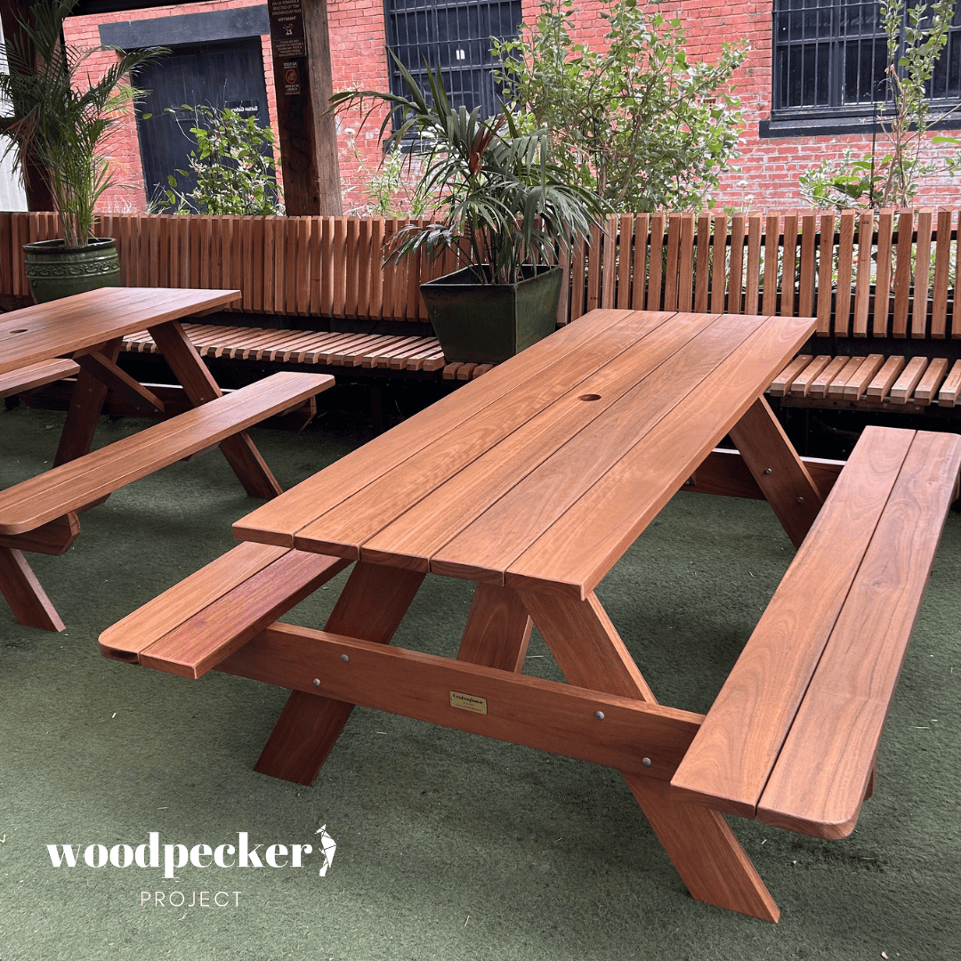 Tasmanian Oak Hardwood Picnic Tables