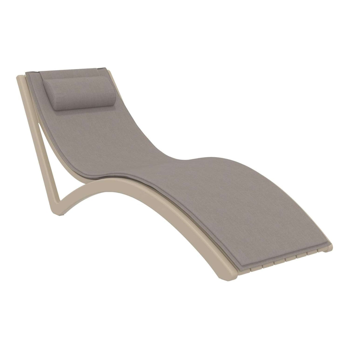 Siesta Slim Sunlounger with Cushion & Pillow